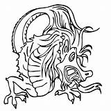 Drache Draken Ausmalbilder Chinesischer Chinese Draak sketch template