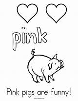 Pink Favorite Color Sheet Book sketch template