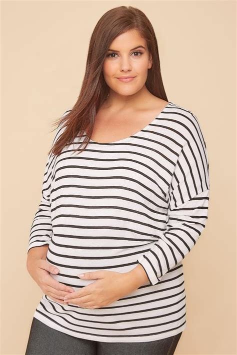bump it up maternity white and black striped 2 in 1 nursing