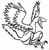 Microraptor Birds Archaeopteryx Yelling Prehistoric Rahonavis Printable Utahraptor Diatryma Dinosaurs Coloringpagesonly sketch template
