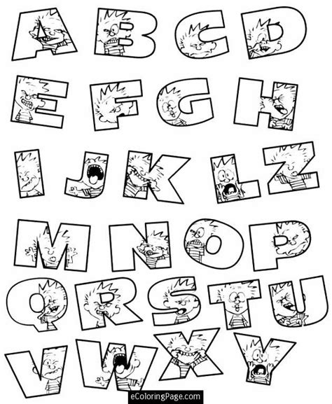 printable abc coloring pages  kids alphabet color page az