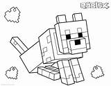 Minecraft Wolf Sheets Bettercoloring Whitesbelfast Clipartmag Dantdm Christmas Coloringhome sketch template