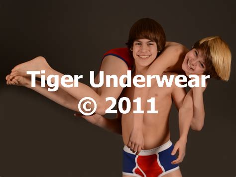 boy model spencer tiger underwear
