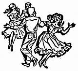 Square Dance Clipart Dancing Clip Cliparts Library Silhouette Clipground Clothing sketch template