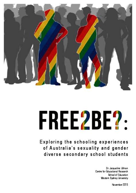 Free2be Exploring The Schooling Experiences Of Australia’s Sexuality