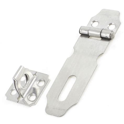 door safety  silver tone stainless steel padlock hasp staple repair parts  hasps  home