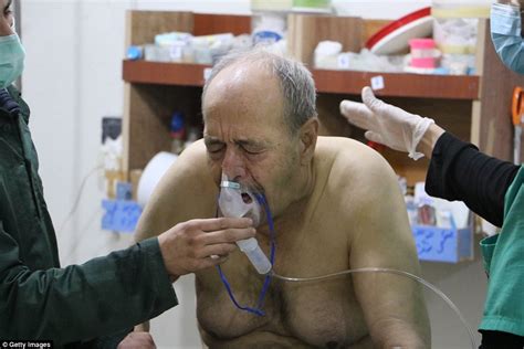 suspected syria chlorine gas attack hits eastern ghouta daily mail online