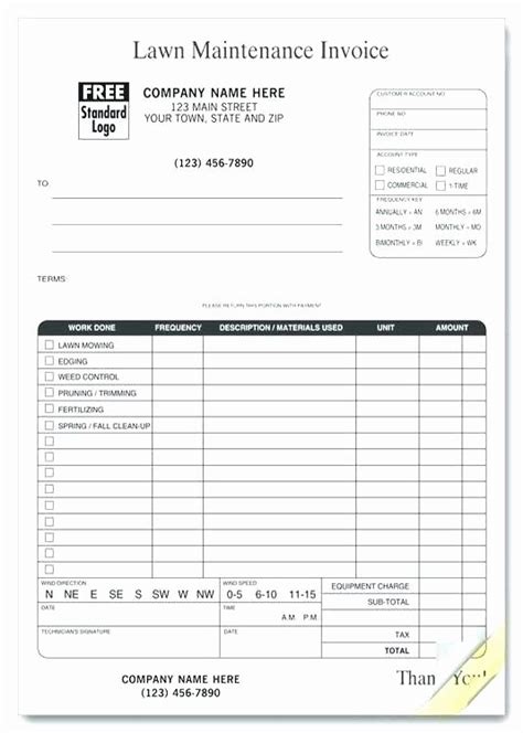 lawn care bid sheet template inspirational lawn care bid template