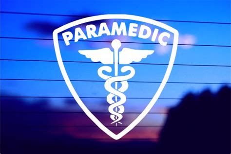 paramedic shield  symbol car decal sticker