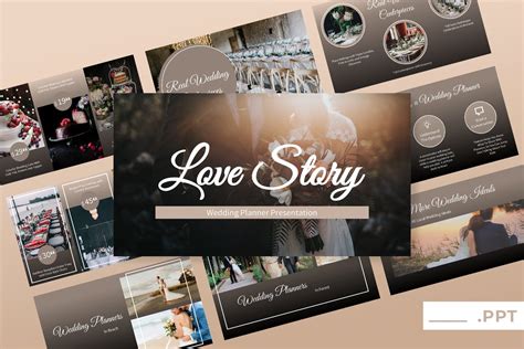 romantic wedding slideshow ideas powerpoint  templates