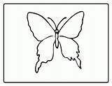 Coloring Butterfly Simple Pages Popular Coloringhome sketch template