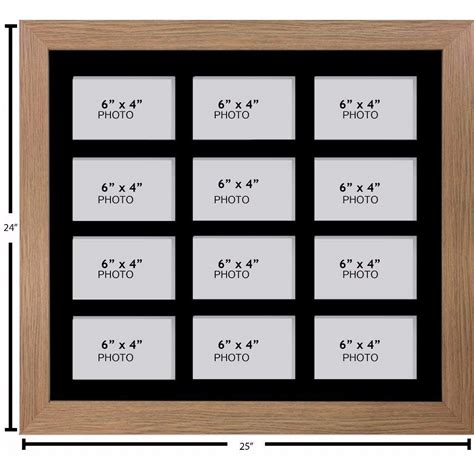 large multi picture photo aperture frame    size   openings