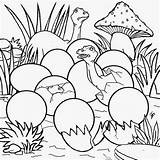 Coloring Dinosaur Pages Dinosaurs Long Jurassic Neck Hatching Kids Egg Baby Reptile Printable Color Clipart Brontosaurus Eggs Discover Drawing School sketch template
