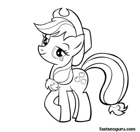 simple   pony friendship  magic coloring pages