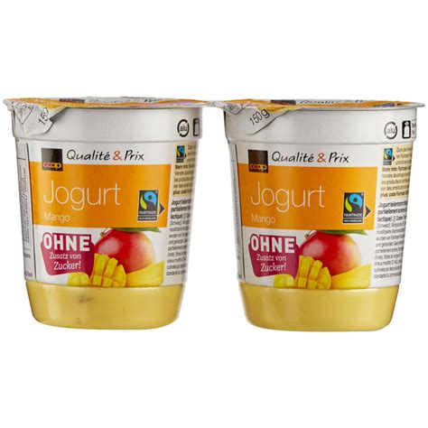 fairtrade joghurt ohne zucker mango xg guenstig kaufen coopch