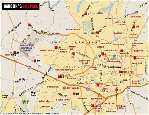 Greensboro Zip Code Map