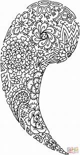 Coloring Paisley Pages Printable Floral Adults Popular Designs Colorings Coloringhome Categories sketch template