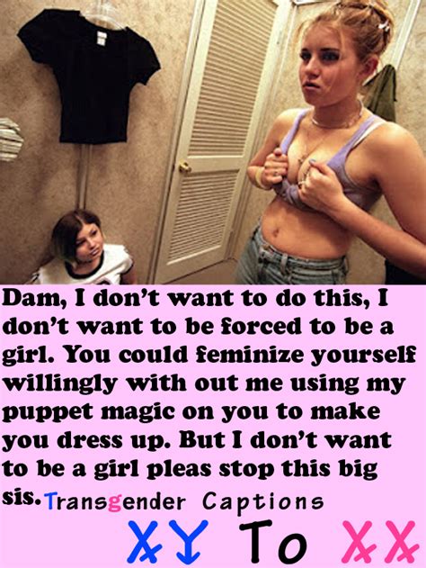 sister forced feminization captions cheerleader