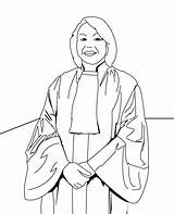 Jobs Coloring Pages Judge sketch template