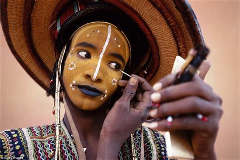 the wodaabe wife stealing festival where men dress up to take each