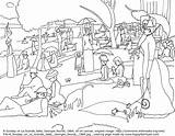 Pages Seurat Coloring George Pointillism Famous Grande Jatte Georges Paintings La Sunday Arte Da Colorare Happyfamilyart 1884 1886 Happy Outline sketch template