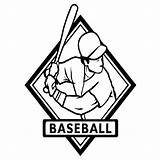 Baseball Diamond Drawing Cliparts Coloring Wall Vinyl Clipart Pages Game Player Getdrawings Decal Football American Printable Library sketch template