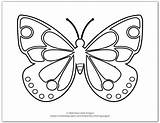 Onelittleproject Carle Eric Monarch sketch template