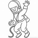 Astronaut Astronauts Ufo Rockets Xcolorings sketch template