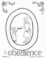 Obedience Obey Parable Adron Coloringhome sketch template