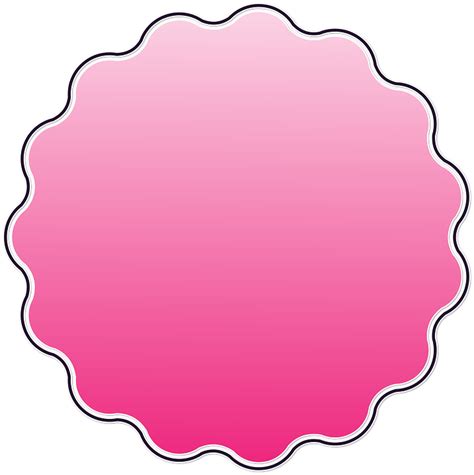 free illustration pink girl tag template vector