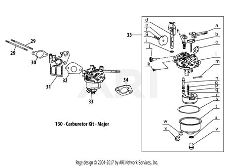 troy bilt tb carburetor diagram