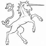 Coloring Unicorns sketch template