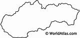 Slovakia Worldatlas Maps Countrys Webimage Country sketch template