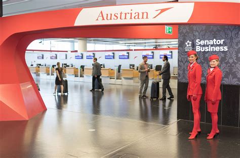 austrian airlines opens priority check  zone  vienna airport gtp