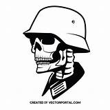 Nazi Vectorportal Skulls Gemt sketch template