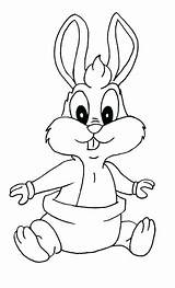 Coloring Pages Bunny Baby Cute Rabbit High Getcolorings Use Color Cartoon These sketch template