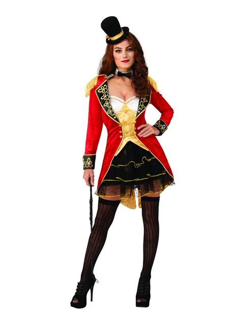 Womens Sexy Big Top Ring Master Costume Womens Costumes