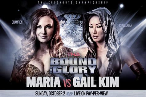 Tna Bound For Glory 2016 Gail Kim Vs Maria Kanellis Preview