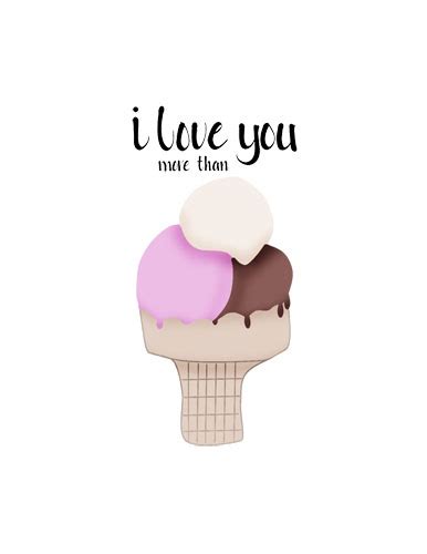 I Love You More Than Ice Cream Free I Love You Ecards Greeting Cards