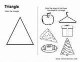 Triangle Worksheet Shape Triangles Worksheets Activity Shapes Toddlers Preschool Kindergarten Activities Children Centers School Printable Printables Pre Related Choose Tracing sketch template