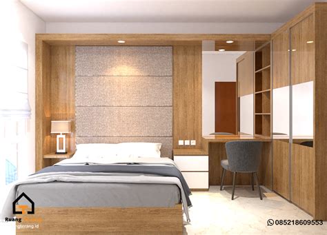 kamar set minimalis banyumas ruang terang interior