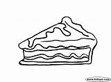 Pie Coloring Clip Clipart Pages Gif sketch template