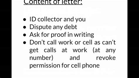 good form dispute letter  fdcpa  send  debt collectors youtube