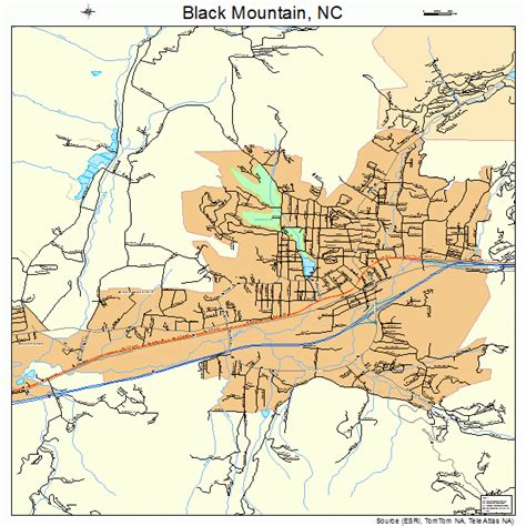 black mountain north carolina street map