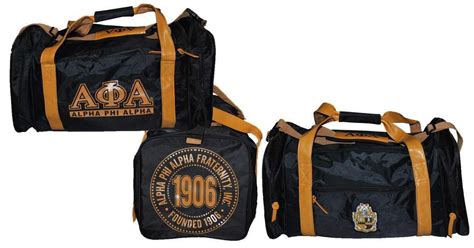 alpha phi alpha fraternity duffle bag running gym travel sports luggage bag