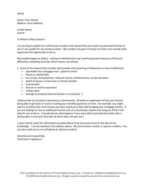 write  financial hardship letter  mortgage company