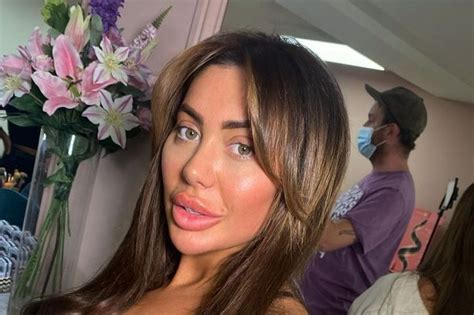 Chloe Ferry Flashes Navy Lace Bra As She Poses For Steaming Hot Snap In