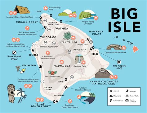 big island tourist map keely melessa