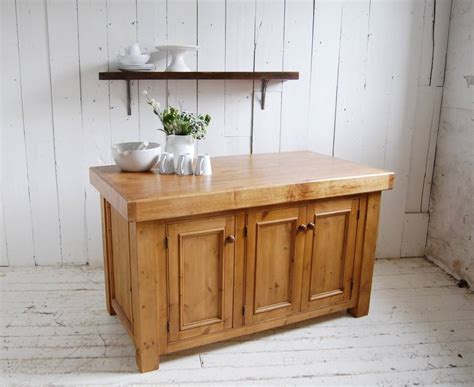 reclaimed solid wood kitchen island  eastburn country furniture