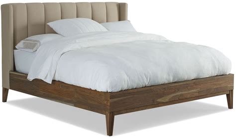 crawford sepia cal king upholstered platform bed cw  brownstone